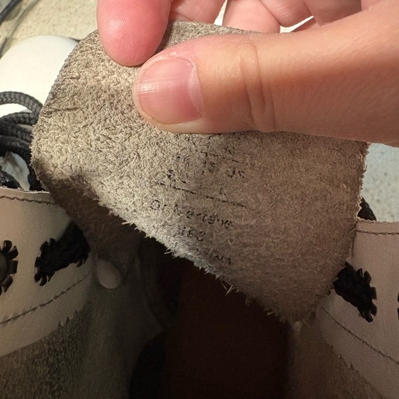 Dr. Martens Pascal boots white lace up moto combat docs women’s size 5 - Picture 4 of 5